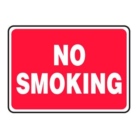 Accuform Accuform No Smoking Sign, 10inW x 7inH, Aluminum MSMK423VA